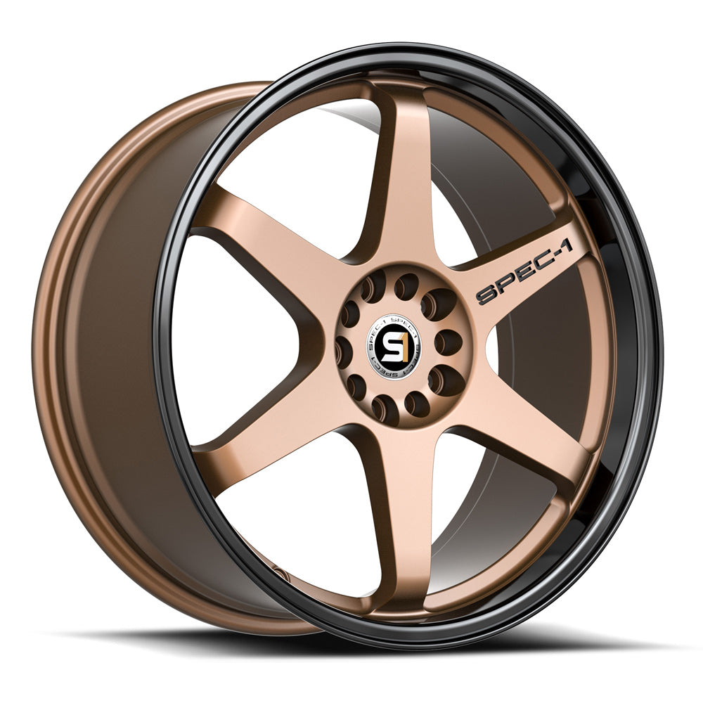 Spec-1 SPT-33 18X10.5 -8 Matte Bronze & Black Lip