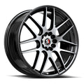 Spec-1 SP-65 18X10 +42 Gloss Black & Machined