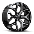 O.E. Revolution G-09 24X10 +24 Gloss Black & Milled