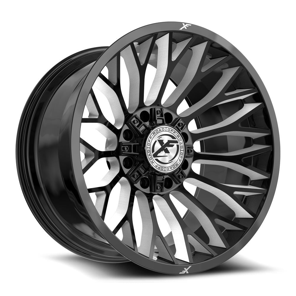 XF Off-Road XF-237 24X14 -76 Gloss Black & Milled