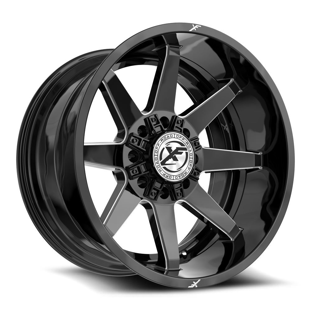 XF Off-Road XF-236 24X14 -76 Gloss Black & Milled