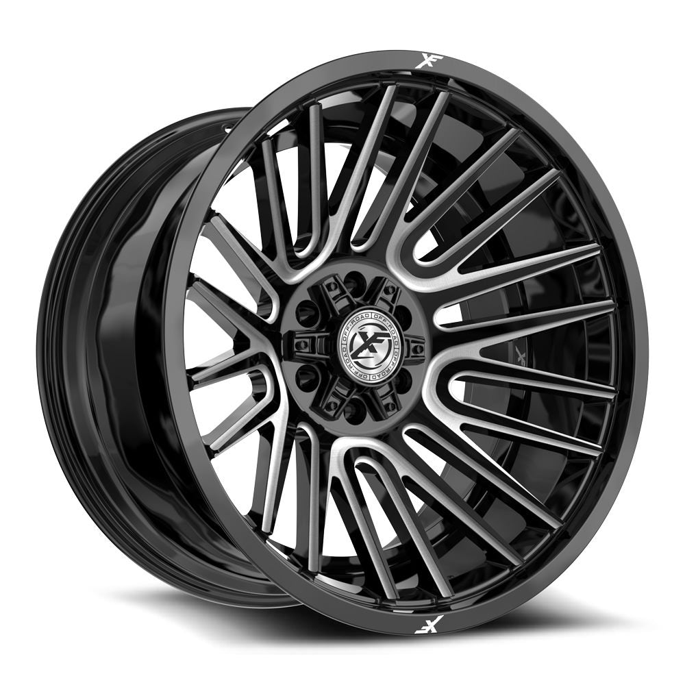 XF Off-Road XF-234 24X12 -44 Gloss Black & Milled