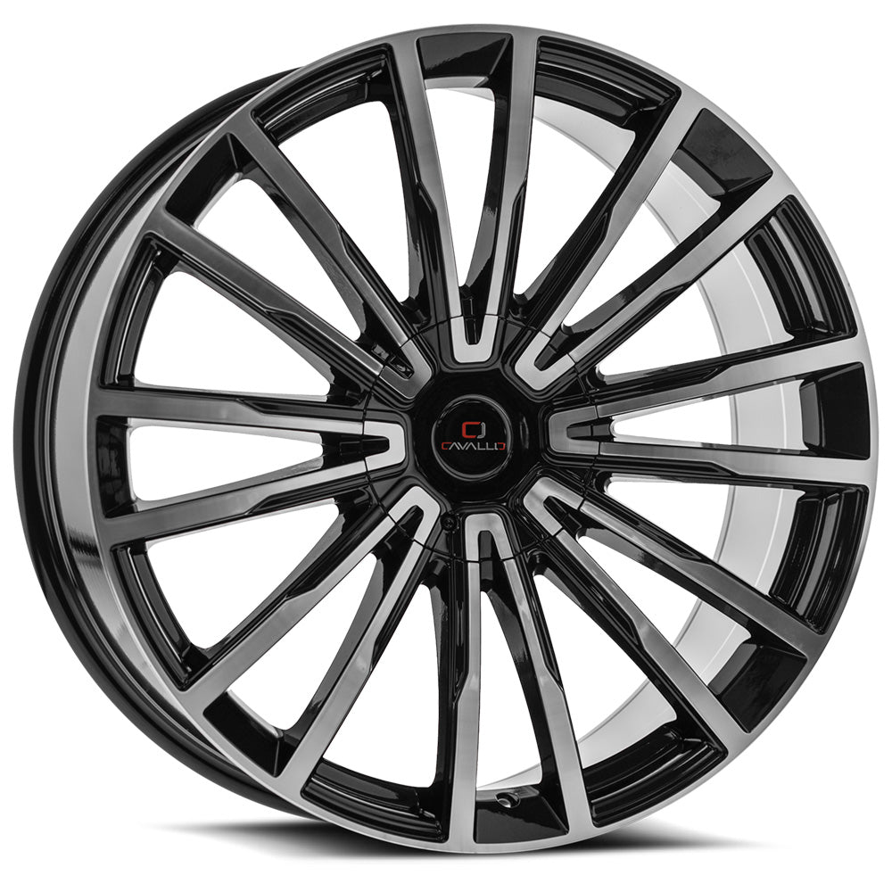 Cavallo CLV-47 26X9.5 +18 Gloss Black & Machined