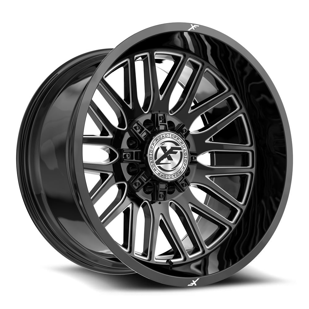 XF Off-Road XF-240 20X10 -12 Gloss Black & Milled