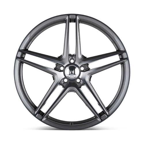 Mandrus Bremen 20X10 +25 Gloss Gunmetal Mirror Cut Face