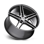 Mandrus Bremen 20X10 +25 Gloss Gunmetal Mirror Cut Face