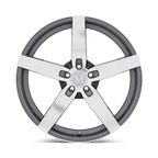 Mandrus ARROW 20X10 +25 GUNMETAL W/ MIRROR CUT FACE
