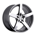 Mandrus ARROW 20X10 +25 GUNMETAL W/ MIRROR CUT FACE