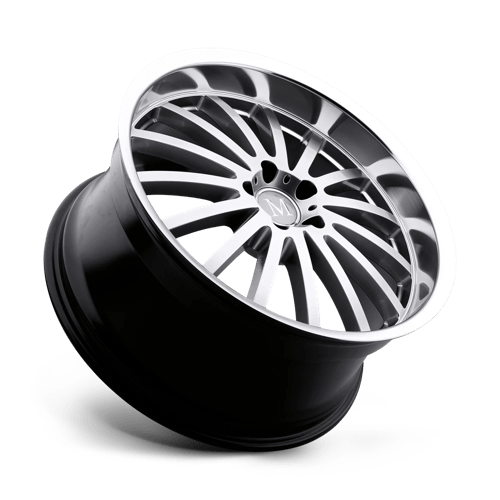 Mandrus Millenium 19X9.5 +25 Hyper Silver W/ Mirror Cut Lip