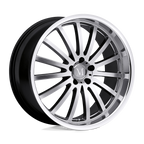 Mandrus Millenium 19X9.5 +25 Hyper Silver W/ Mirror Cut Lip