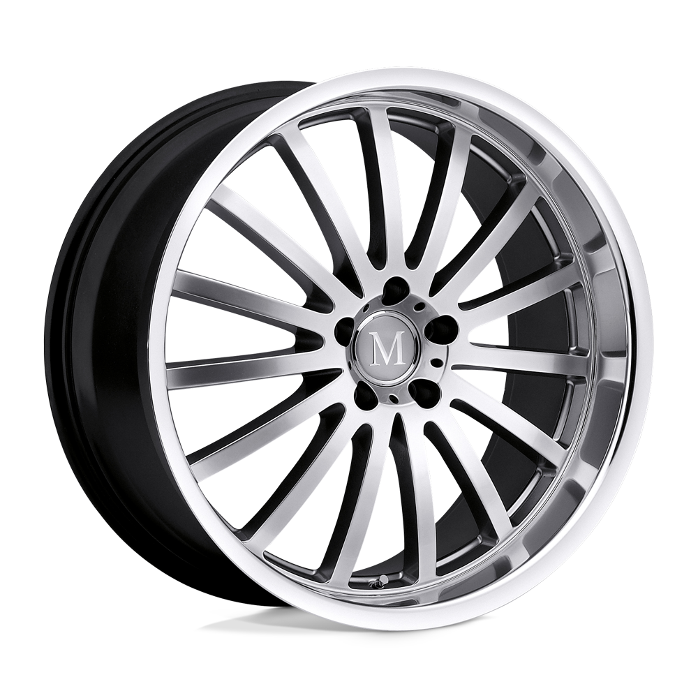 Mandrus Millenium 19X9.5 +25 Hyper Silver W/ Mirror Cut Lip