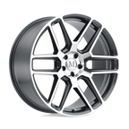 Mandrus Otto 20X10 +40 Gunmetal W/ Mirror Cut Face