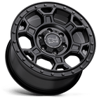 Black Rhino Hard Alloys Midhill 17X8 +45 Matte Black W/ Gunmetal Bolts