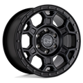 Black Rhino Hard Alloys Midhill 17X8 +45 Matte Black W/ Gunmetal Bolts