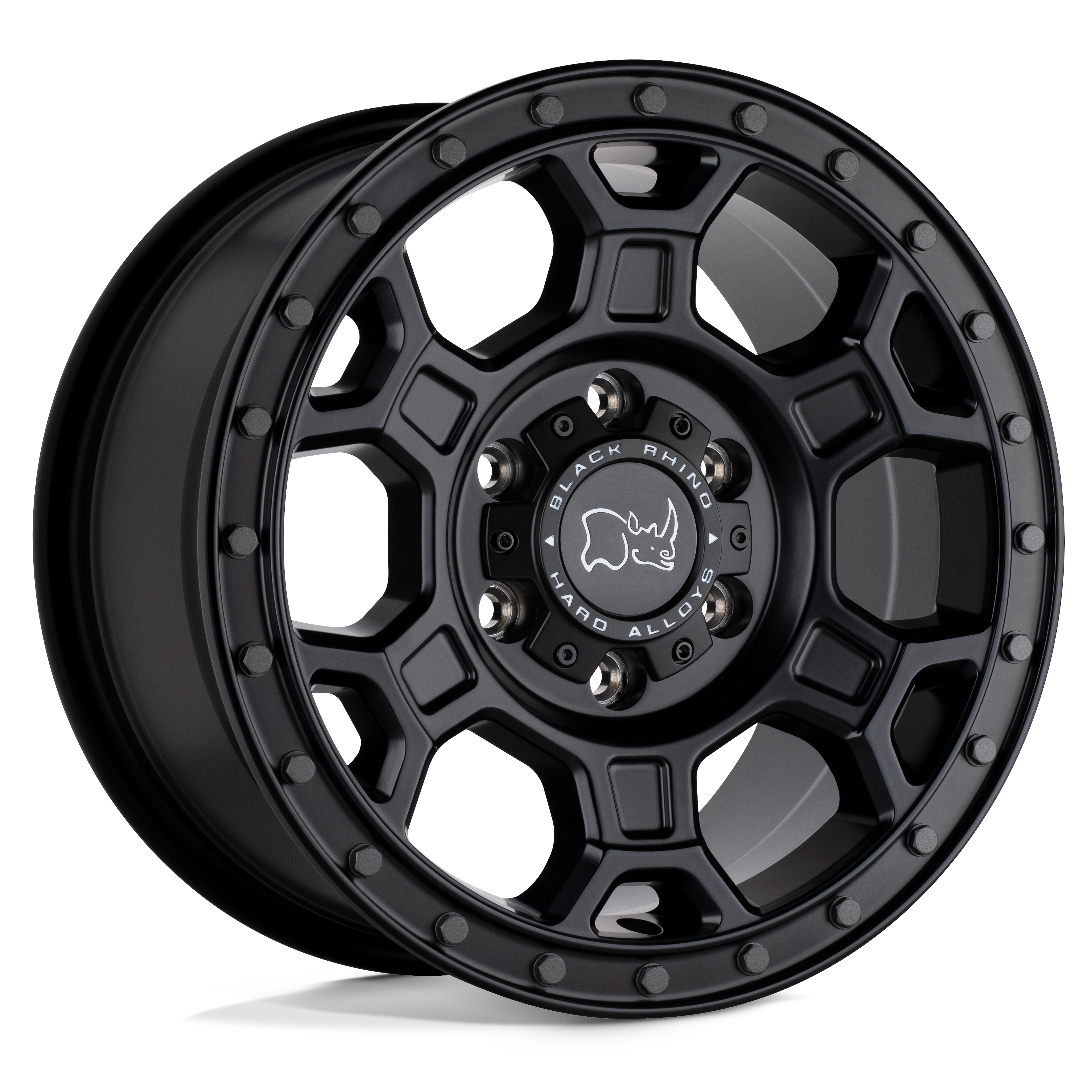 Black Rhino Hard Alloys Midhill 17X8 +45 Matte Black W/ Gunmetal Bolts