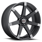 Vision 9042V 24X9.5 +15 Matte Black w\Anthracite Spoke Ends