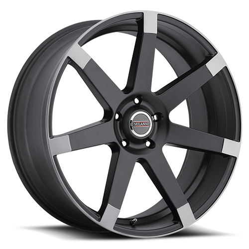 Vision 9042V 17X8 +30 Matte Black w\Anthracite Spoke Ends