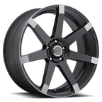 Vision 9042V 22X9.5 +15 Matte Black w\Anthracite Spoke Ends