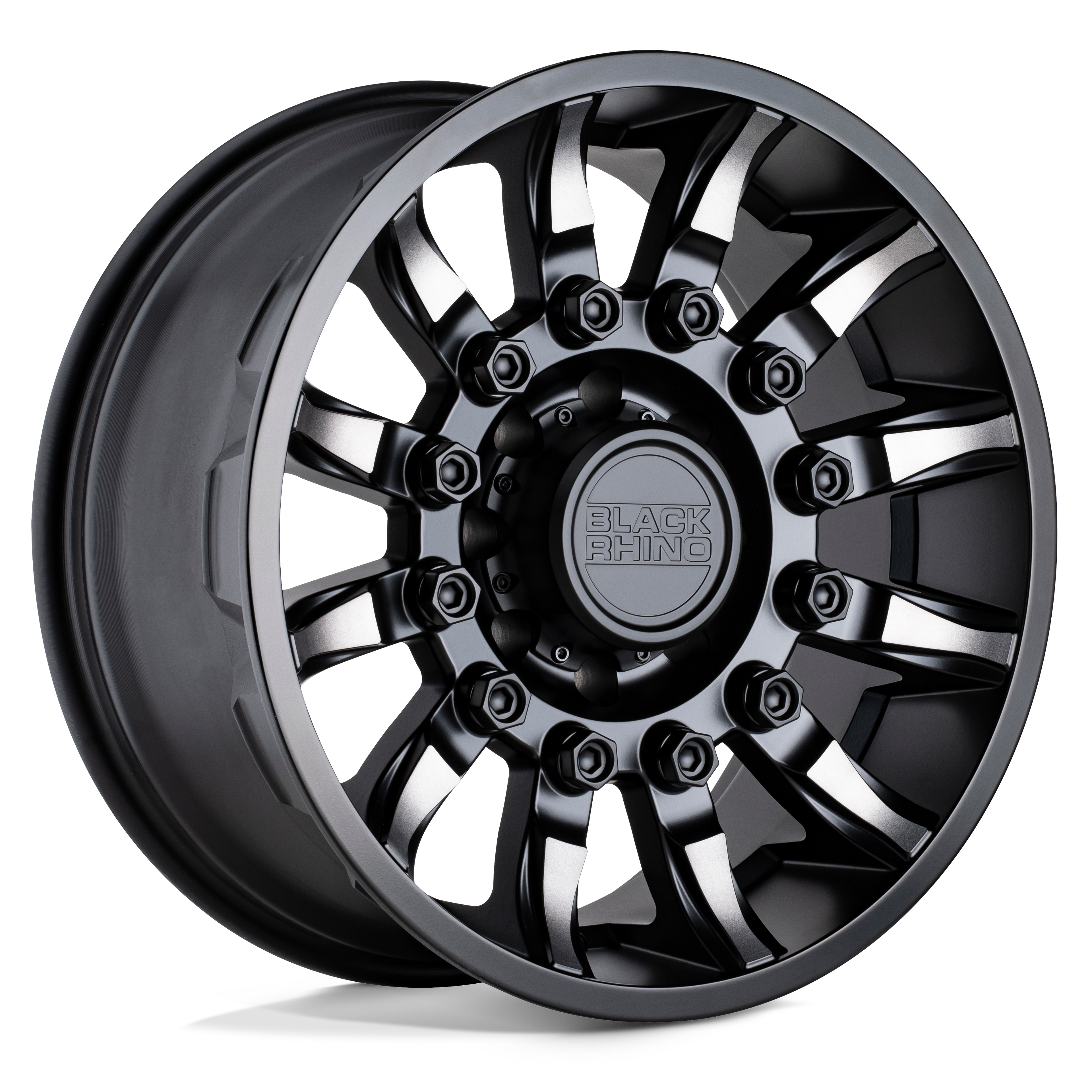 Black Rhino Hard Alloys Mission 20X9 +2 Matte Black W/ Machined Tint