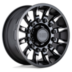 Black Rhino Hard Alloys Mission 18X9 -18 Matte Black W/ Machined Tint