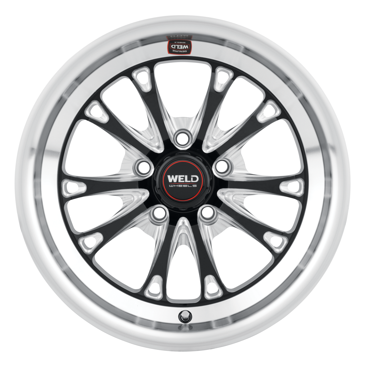 WELD Street Performance Belmont Drag 15X10 +45 Gloss Black Milled