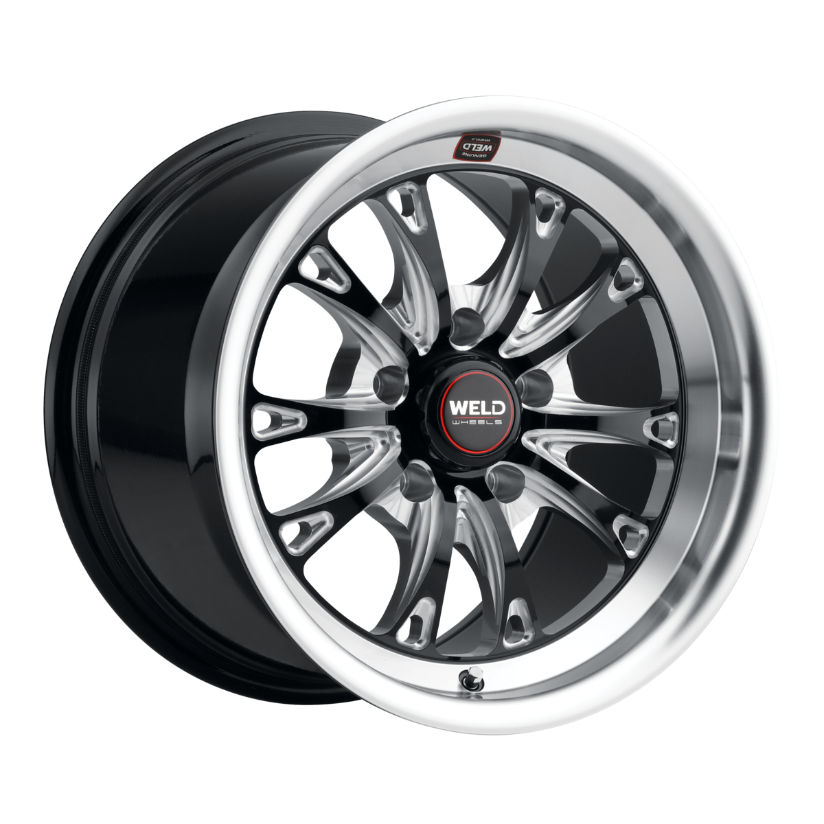 WELD Street Performance Belmont Drag 15X10 +45 Gloss Black Milled