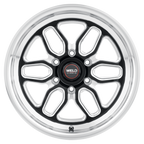 WELD Street Performance Laguna 6 Drag 17X9.5 +35 Gloss Black Milled