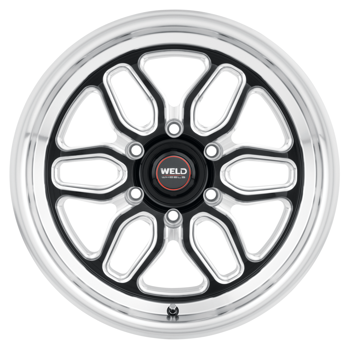 WELD Street Performance Laguna 6 Drag 17X11 +36 Gloss Black Milled