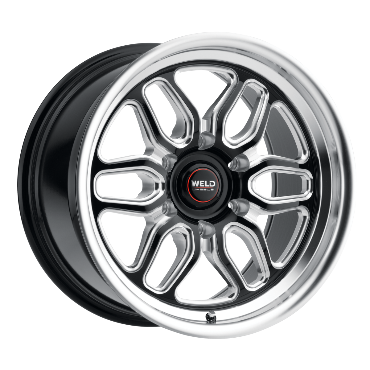 WELD Street Performance Laguna 6 Drag 17X11 +36 Gloss Black Milled