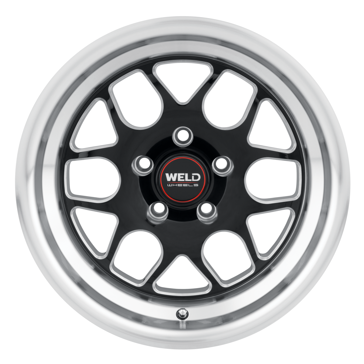 WELD Street Performance Solana Drag 15X10 +45 Gloss Black Milled