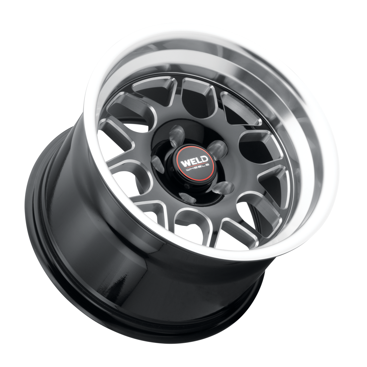 WELD Street Performance Solana Drag 15X10 +45 Gloss Black Milled