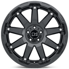 Black Rhino Hard Alloys Oceano 20X9.5 +12 Gloss Gun Black W/ Ss Bolts