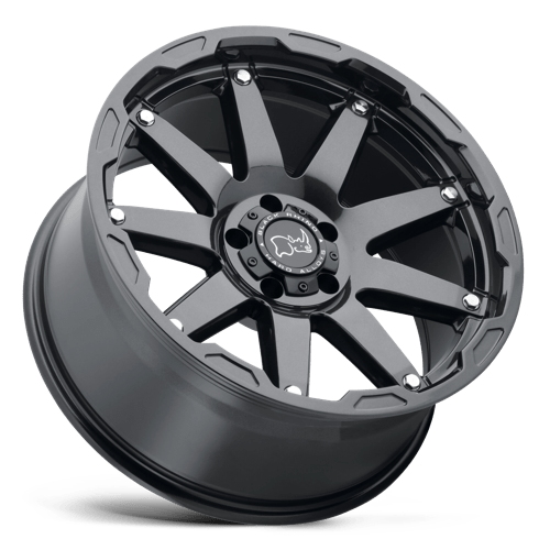 Black Rhino Hard Alloys Oceano 20X9.5 -18 Gloss Gun Black W/ Ss Bolts