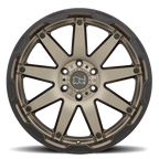 Black Rhino Hard Alloys Oceano 20X12 -44 Matte Bronze W/ Black Ring