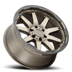 Black Rhino Hard Alloys Oceano 20X12 -44 Matte Bronze W/ Black Ring