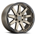 Black Rhino Hard Alloys Oceano 20X9.5 +12 Matte Bronze W/ Black Ring