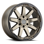 Black Rhino Hard Alloys Oceano 20X9.5 +12 Matte Bronze W/ Black Ring