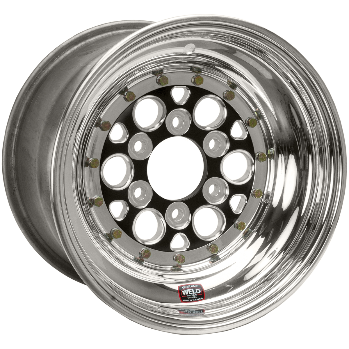 WELD Racing Magnum 15X10 -64 Black Center - Polished Shell