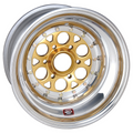 WELD Racing Magnum Sprint 15X18 + Gold Center - Polished Shell
