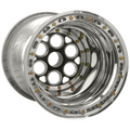 WELD Racing Magnum Sprint 15X17 + Black Center - Polished Shell