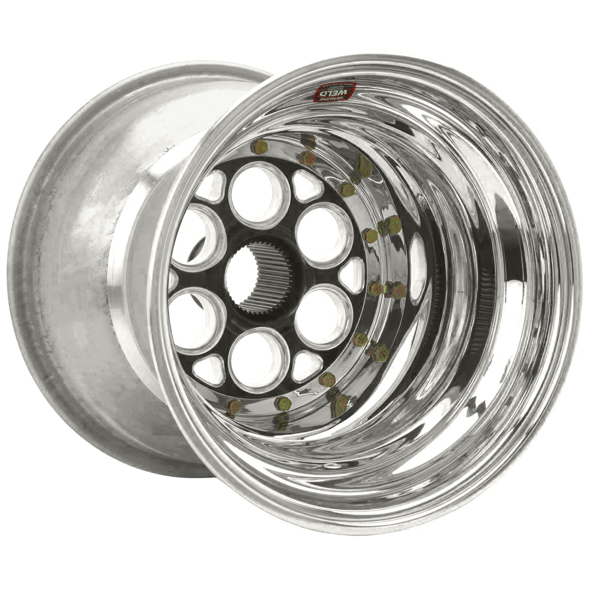 WELD Racing Magnum Sprint 15X18 + Black Center - Polished Shell