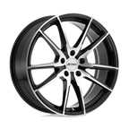 Petrol P0A 17X8 +40 Gloss Black W/ Mach Cut Face