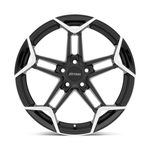 Petrol P1A 19X8 +40 Gloss Black W/ Mach Cut Face
