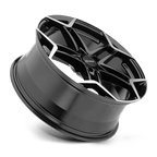 Petrol P1A 18X8 +35 Gloss Black W/ Mach Cut Face