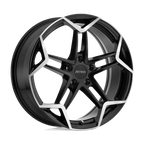 Petrol P1A 18X8 +35 Gloss Black W/ Mach Cut Face