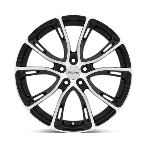 Petrol P5A 19X8 +40 Gloss Black W/ Mach Cut Face
