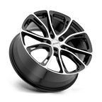 Petrol P5A 19X8 +40 Gloss Black W/ Mach Cut Face