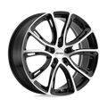 Petrol P5A 19X8 +40 Gloss Black W/ Mach Cut Face