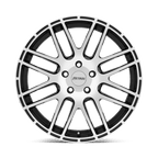 Petrol P6A 19X8 +32 Gloss Black W/ Mach Cut Face