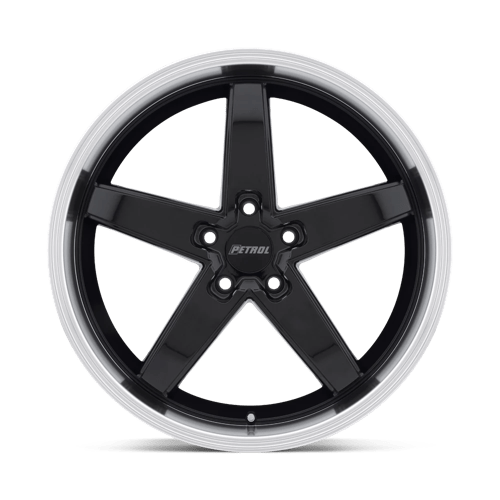 Petrol P1B 19X8 +40 Gloss Black W/ Mach Cut Lip